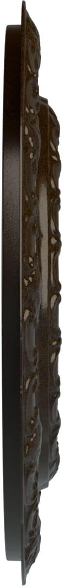 Ekena Millwork 15 3/8"OD x 7"ID x 1"P Lisbon Ceiling Medallion Fits Canopies up to 7" Ceiling Medallion, Bronze