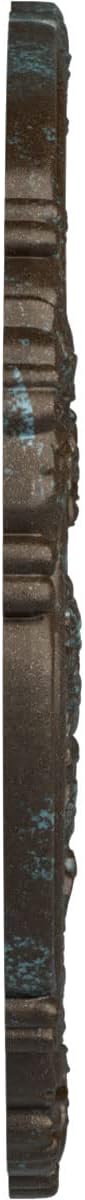 Ekena Millwork CM26ATBBS 26"OD X 3 3/4"ID X 1 1/2"P Attica With Rose Ceiling Medallion Fits Canopies Up To 4 1/2", Bronze/Blue/Patina