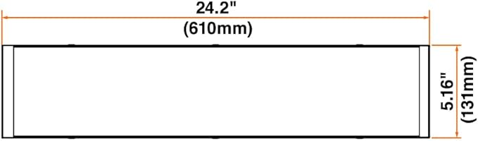 LEDVANCE 2-Ft Dual Selectable Wrap FVL LED Luminaire, 12/20/25/30W, 3500/4000/5000K, 2145/2840/3525/4000 LMS, Dimmable, Accessories Included - 1 Pack (64115)
