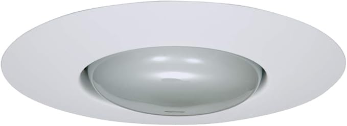 HALO 301P Recessed Ceiling Light Open Splay Trim, White, 6 inch