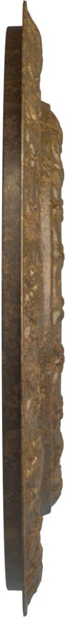 Ekena Millwork 15 3/8"OD x 7"ID x 1"P Lisbon Ceiling Medallion Fits Canopies up to 7" Ceiling Medallion, Rubbed Bronze