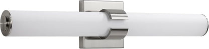 AIJIASI Brushed Nickel Vanity Lights for Bathroom - 22 Inch Bathroom Light Fixtures Over Mirror with Acrylic Shade, 18W LED Modern Vanity Lighting Fixtures Wall Sconce 3000K