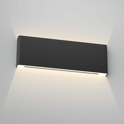 Aipsun 15.8in Modern Black Vanity Light Up and Down LED Vanity Light for Bathroom Wall Lighting Fixtures Neutral White 4000K