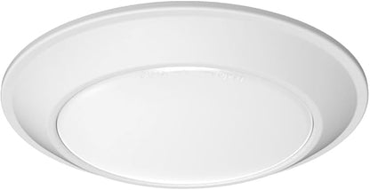 Juno JSBT 6-Inch SlimBasics Tapered Disk Downlight, Switchable, White (6 Pack)