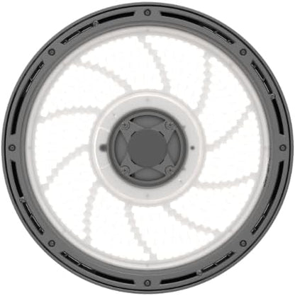 Lithonia Lighting REBL Round High Bay LED Light, 12,000/15,000/18,000 Adjustable Lumen Output, 3500K/4000K/5000K Switchable White Color Temperature, Work Light, UVOLT 120-347V, 12.2" x 7.5", Bronze