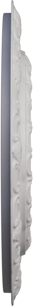 Ekena Millwork CM15LIUWF 15 3/8"OD X 7"ID X 1"P Lisbon Ceiling Medallion Fits Canopies Up to 7", Ultra Pure White