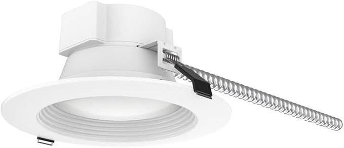 Satco Commercial LED Ceiling Downlight, CCT Selectable 2700K/3000K/3500K/4000K/5000K, 6 Inches, White