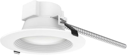 Satco Commercial LED Ceiling Downlight, CCT Selectable 2700K/3000K/3500K/4000K/5000K, 6 Inches, White
