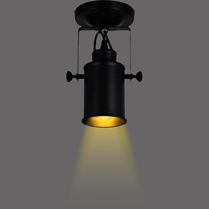Ceiling Spotlight LED Black Modern Industrial Ceiling Light/Wall Lamp Adjustable Angle Indoor Decor Chandelier for Living Room Bedroom Shop Illumination COB Bulb 5W Warm Light