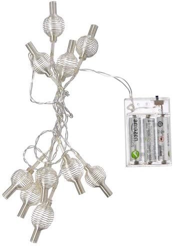 Kikkerland String Lights Silver Spiral