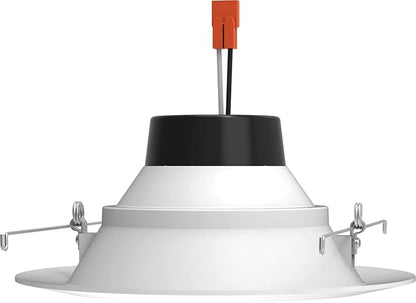 Juno 6 in. 2700K Soft White LED 1000 Lumen Retrofit Downlight Baffle Trim Module, White