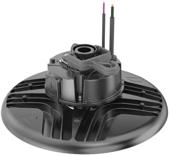 Lithonia Lighting REBL Round High Bay LED Light, 12,000/15,000/18,000 Adjustable Lumen Output, 3500K/4000K/5000K Switchable White Color Temperature, Work Light, UVOLT 120-347V, 12.2" x 7.5", Bronze