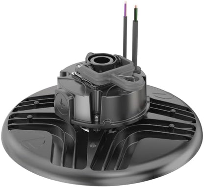 Lithonia Lighting REBL Round High Bay LED Light, 12,000/15,000/18,000 Adjustable Lumen Output, 3500K/4000K/5000K Switchable White Color Temperature, Work Light, UVOLT 120-347V, 12.2" x 7.5", Bronze