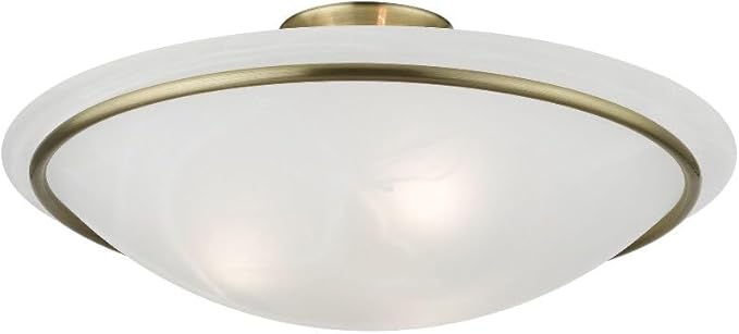 Livex Lighting 4825-07 Newburgh 3-Light Ceiling Mount, Bronze