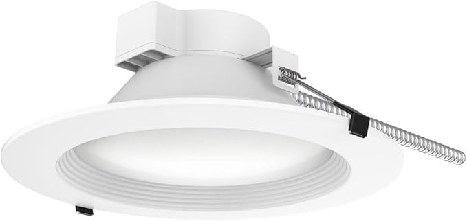 Satco Commercial LED Ceiling Downlight, CCT Selectable 2700K/3000K/3500K/4000K/5000K, 10 Inches, White