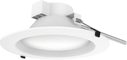 Satco Commercial LED Ceiling Downlight, CCT Selectable 2700K/3000K/3500K/4000K/5000K, 10 Inches, White