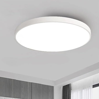 LED Ceiling Light Fixture,20 Inch Modern Round Recessed Ceiling Lights, Dimmable Light,White 36W Close to Ceiling Lighting Flush Mount Living Room Bedroom,3000K-6000K