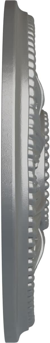 Ekena Millwork CM18ED1SLS Edinburgh Ceiling Medallion, 18 1/8 OD x 3 1/2 ID x 2 3/4 P, Silver