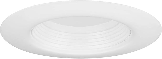 Progress Lighting Intrinsic Recessed LED 8w Baffle Trim for 5/6 inch Housings with 770 lumens, Color Temperature Selectable, White