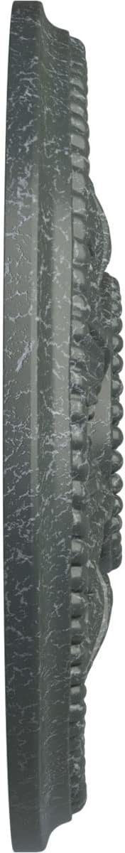 Ekena Millwork CM18ED1AGC Edinburgh Ceiling Medallion, Athenian Green Crackle