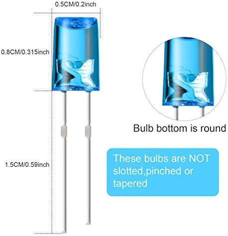 Mudder 180 Pcs Valentine LED 5mm String Light Mini Replacement Bulb Energy Efficient LED Halloween Wire Light Connectable Home Decor for Festival Patio Garden Christmas Wedding Holiday (Multicolor)