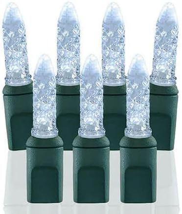Pro Christmas M5 LED Christmas Lights - 100 Count Mini 5mm String Lights - Professional Grade Indoor/Outdoor Commercial Holiday Light Set for Trees, Bushes, & Décor - 6000K White