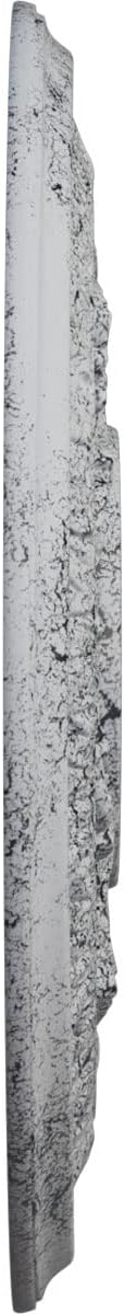 15 3/8"OD x 4 1/4"ID x 1 1/2"P Baltimore Ceiling Medallion (Fits Canopies up to 5 1/2"), Hand-Painted Ultra Pure White Crackle