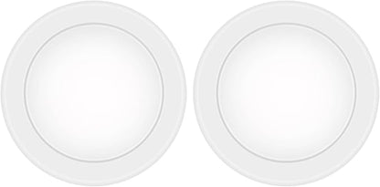 2 Pack 6 Inch LED Disk Light, Dimmable Flush Mount Ceiling Lights, Daylight 5000K, 15W 1100LM, CRI 90+, Low Profile Surface Mount Ceiling Disc Light, Wet Rated, Installs into Junction Box, ETL & FCC