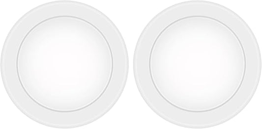 2 Pack 6 Inch LED Disk Light, Dimmable Flush Mount Ceiling Lights, Daylight 5000K, 15W 1100LM, CRI 90+, Low Profile Surface Mount Ceiling Disc Light, Wet Rated, Installs into Junction Box, ETL & FCC