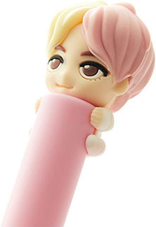 [BTS Official Merchandise] Fans Gift - K-Pop Idols Goods - BTS Character Figure Toothbrush with Convenient Magnetic Holder (V)