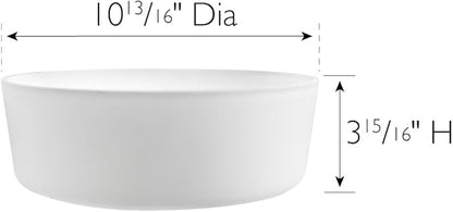 Design House 10.875 Inch Frosted Replacement Glass Shade, Aubrey Collection, White – Design House, 565556