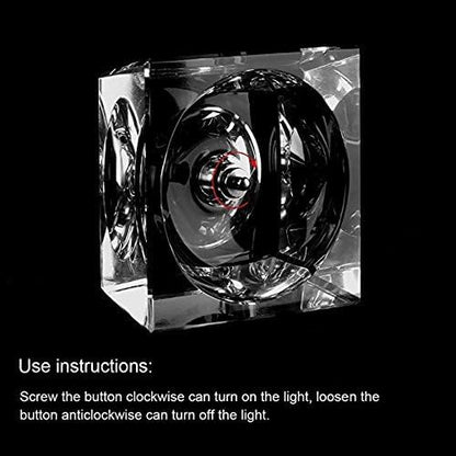 Zulux Galaxy Crystal Ball - LED Lamp Base, Clear 80mm(3 inch) Galaxy Glass Art for Kids, Teacher Gifts, Anniversary and Boyfriend Birthday