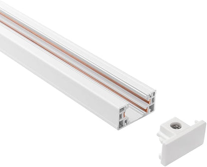 mirrea White H Type 6-feet Track for Ceiling Track Lighting