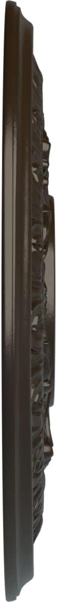 Ekena Millwork CM15BASHF 15 3/8"OD X 4 1/4"ID X 1 1/2"P Baltimore Ceiling Medallion Fits Canopies Up to 5 1/2", Stone Hearth