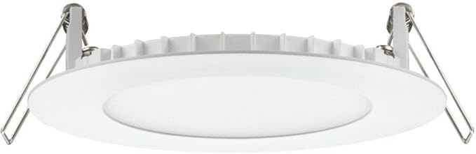 Juno LED Recessed Lights 4 Inch Round Wafer Downlight, 5-in-1 Switchable White Color Temperature, 120 Volts, 4-Inch Ultra-Thin Flat Trim, Matte White, 12-Pack (WF4 SWW5 90CRI MW CP12)