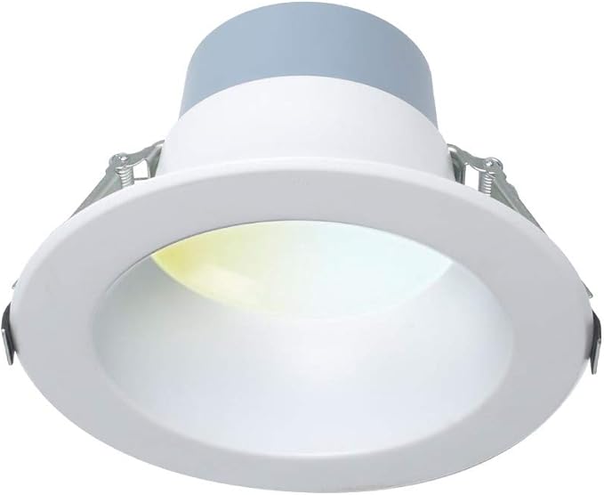 Euri Lighting DLC6C-16W203swej, 6” Commercial Downlight 120-277v, CCT (27/3/35/4/5) & Watt (7/10/16) Tunable, 0-10V DIM, 90+ CRI, Wet Rated, IC-Rated, UL, T24, JA8, Energy Star, 3YR, 50K HR WTY