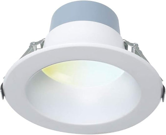 Euri Lighting DLC6C-16W203swej, 6” Commercial Downlight 120-277v, CCT (27/3/35/4/5) & Watt (7/10/16) Tunable, 0-10V DIM, 90+ CRI, Wet Rated, IC-Rated, UL, T24, JA8, Energy Star, 3YR, 50K HR WTY