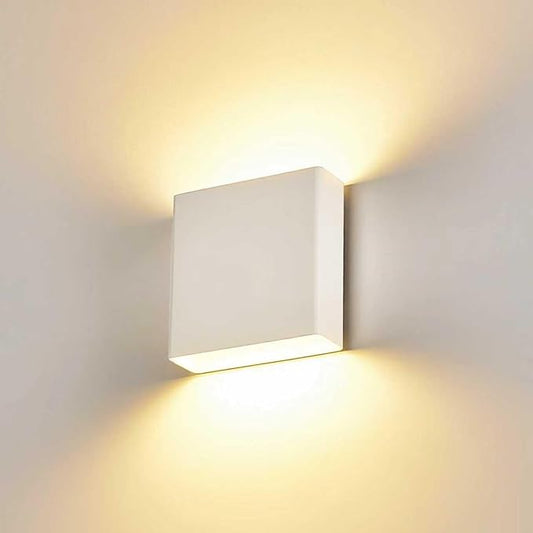 Indoor Outdoor Up and Down Wall Sconce, 5%-100% Dimmable 18W, 5 Color Temperature Selectable (2700K-5000K), Modern Lighting for Living Room/Porch, CRI90+, 120V-277V, ETL FCC Certified