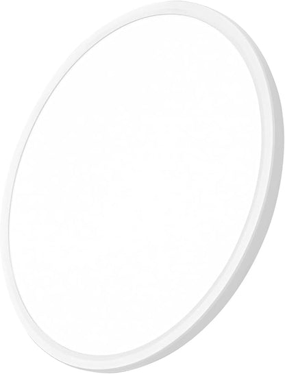 20 Inch Large LED Flush Mount Ceiling Light, 40W,4350LM, 3000K/4000K/6000K CCT Selectable,White Round Flat Panel Light Low Profile Ceiling Light Fitures for Hallway, Kitchen, Bedroom, Laundry(1PK)