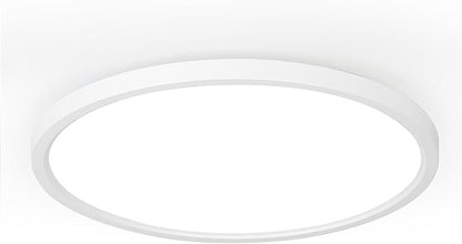 TALOYA 2 Pack of White 10 Inch Ceiling Mount LED Light Fixture, 5-in-1 CCT Selectable, 2000lw 20W Super Bright Round Ultra Slim Surface Mounted Lamp for Basement Foyer Hallway Kitchen