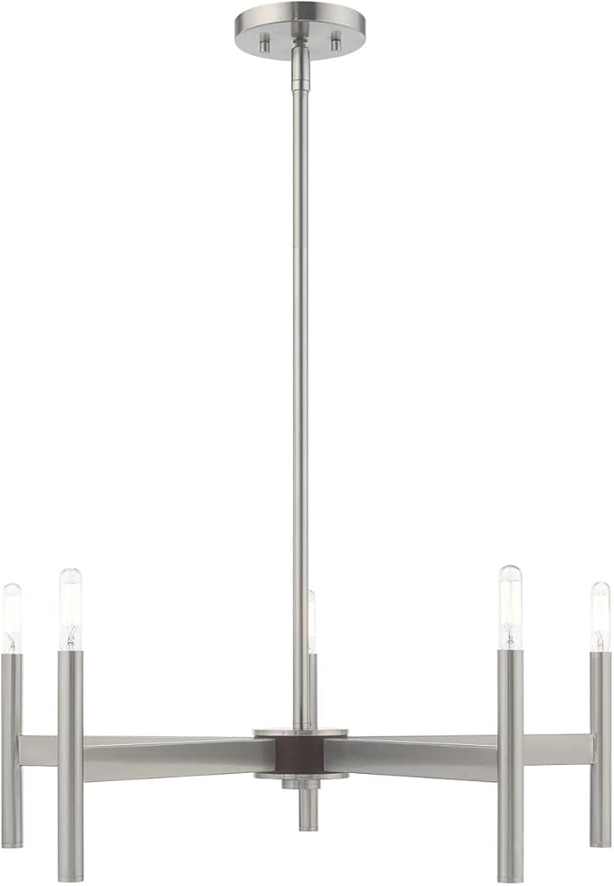 Livex Lighting 5 Lt Brushed Nickel Chandelier