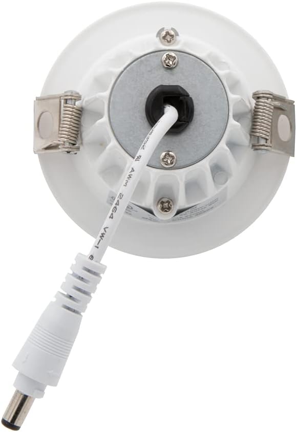 Maxxima 2 in. Ultra-Thin Recessed Anti-Glare LED Downlight - Canless IC Rated, 5 Color Temperature Selectable 2700K/3000K/3500K/4000K/5000K, Dimmable, Round White Trim, 90 CRI