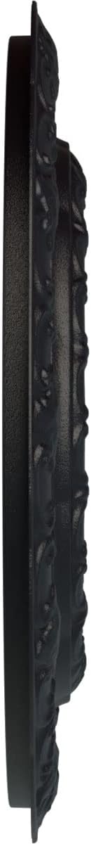 15 3/8"OD x 7"ID x 1"P Lisbon Ceiling Medallion (Fits Canopies up to 7"), Hand-Painted Steel Gray