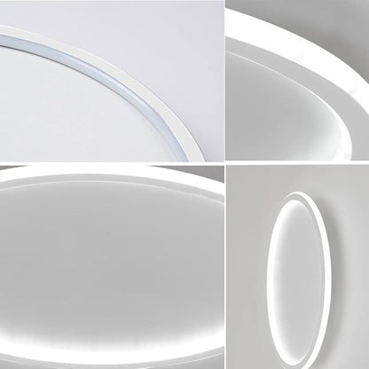 Dimmable LED Ceiling Light Fixture Flush Mount,24 inch Modern Round Recessed Ceiling Lamp with APP Adjustment,White 66W Close to Ceiling Lighting Living Room Bedroom,3000K-6000K