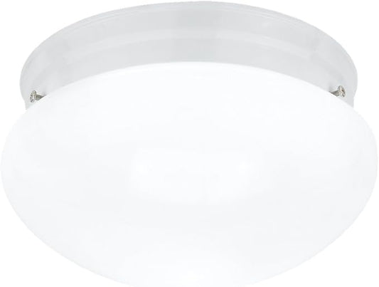 Sea Gull 5328-15 Stockholm 2-Light White Flush Mount Ceiling Fixture