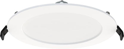RAB Lighting WFRL-Field-Adjustable Edge-Lit LED Downlight-Canless Wafer Design-Black/White Trim-5CCT Selectable 2700K-5000K-90 CRI-Wet Rated/Dimmable for Modern Ceilings (WFR34-6/BP -12 Pack)