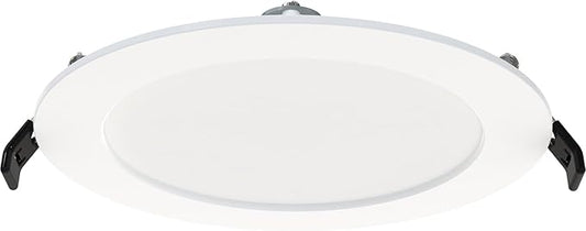 RAB Lighting WFRL-Field-Adjustable Edge-Lit LED Downlight-Canless Wafer Design-Black/White Trim-5CCT Selectable 2700K-5000K-90 CRI-Wet Rated/Dimmable for Modern Ceilings (WFR34-6/BP -12 Pack)