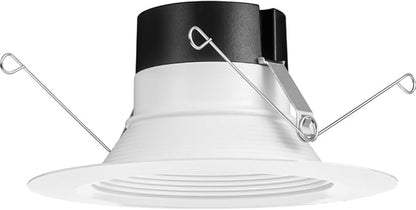 Juno E Series 5"/6" LED Ceiling Light, Baffle Trim Recessed Lighting with 5-in-1 Switchable White Color, 900 Lumens, Wet Rated LED Downlight, Dimmable, White, 12-Pack