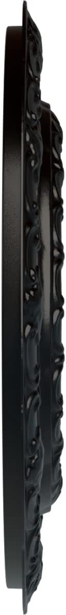 Ekena Millwork Lisbon Ceiling Medallion, Jet Black