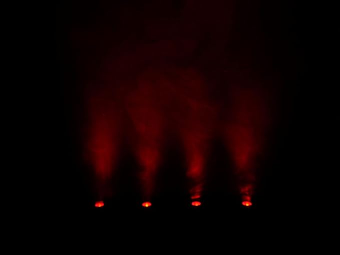 Rockville 4 PACK MINI RF1 V2 Black RGBWA+UV Battery-Powered Wash Lights with RF Remotes, Wireless DMX, Travel Bag, Perfect for DJs & Events